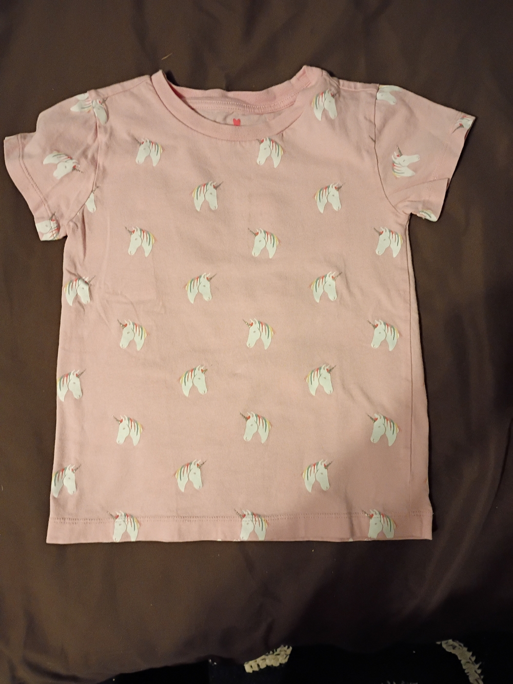 Crewcuts Pink Unicorn Short Sleeve Tee
